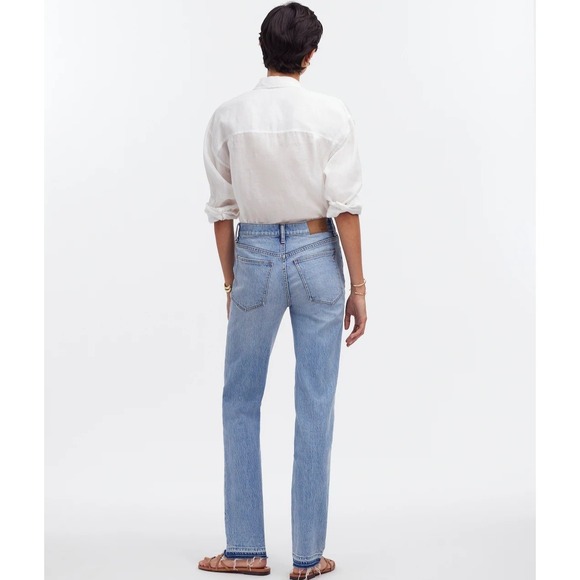 Madewell Jeans Womens Size 31 Mid Rise 90s Straight Jean Barbosa Wash Blue Pants - Picture 5 of 15
